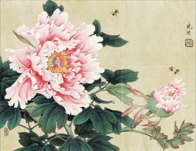 中式古典花鸟工笔画