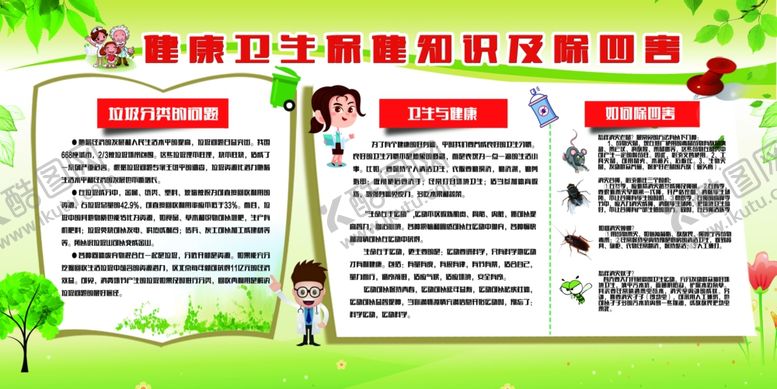 编号：98421004011615304995【酷图网】源文件下载-全安卫生健康宣传栏展示