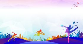 创客梦想彩色背景