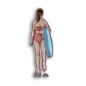 游泳沙滩大海夏天夏至盛夏冲浪玩