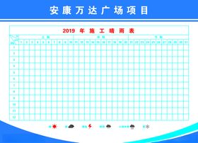施工晴雨表