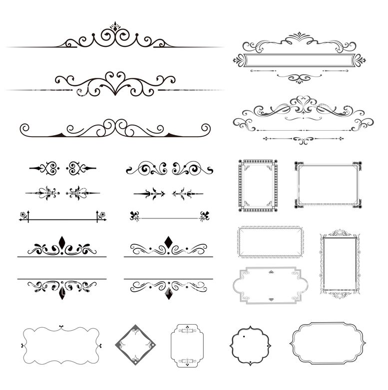 编号：80006211110124262543【酷图网】源文件下载-花边素材