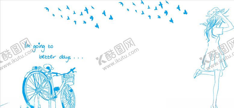 编号：99556209161411323199【酷图网】源文件下载-单车女孩