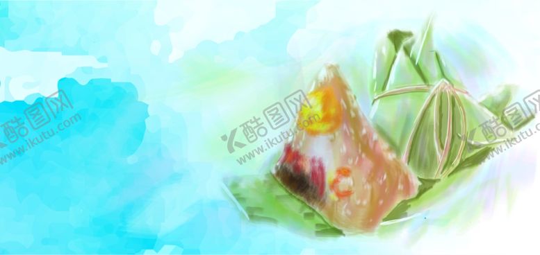 编号：59389210021728248016【酷图网】源文件下载-粽子粽叶竹叶肉粽豆沙粽