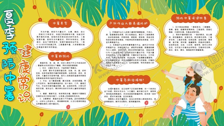 编号：70417101141729209988【酷图网】源文件下载-夏季预防中暑健康常识