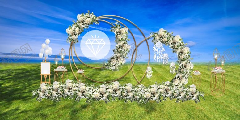 编号：17428509270620065155【酷图网】源文件下载-森系高端几何婚礼