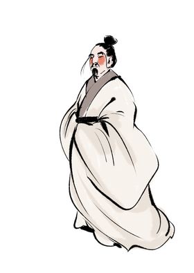 国学人物插画