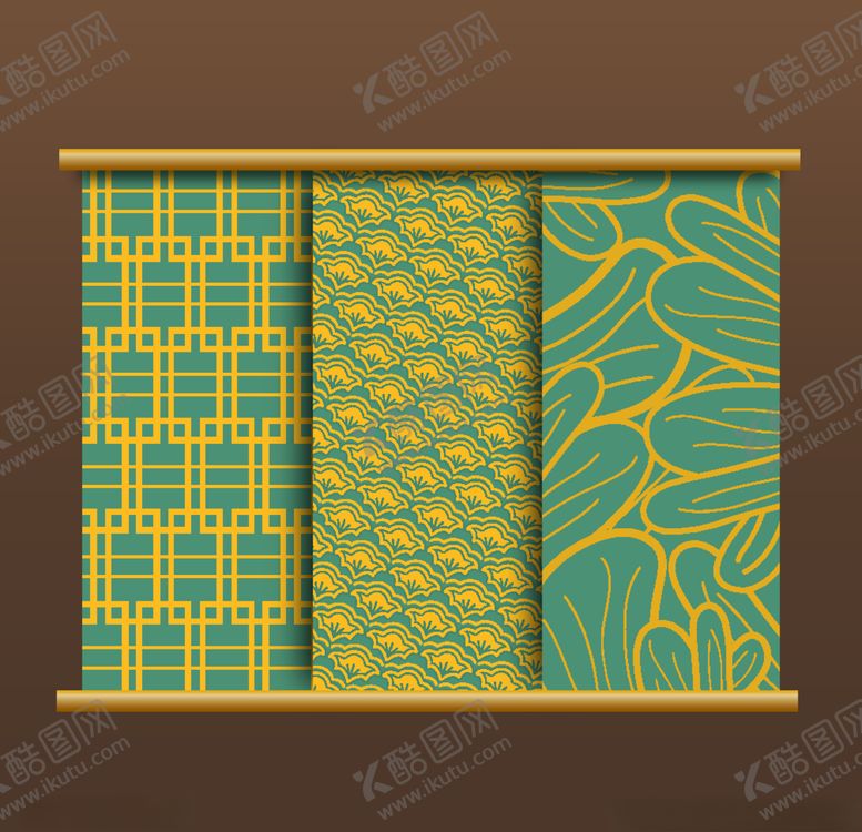 编号：75788505020333419798【酷图网】源文件下载-中国传统矢量底纹元素
