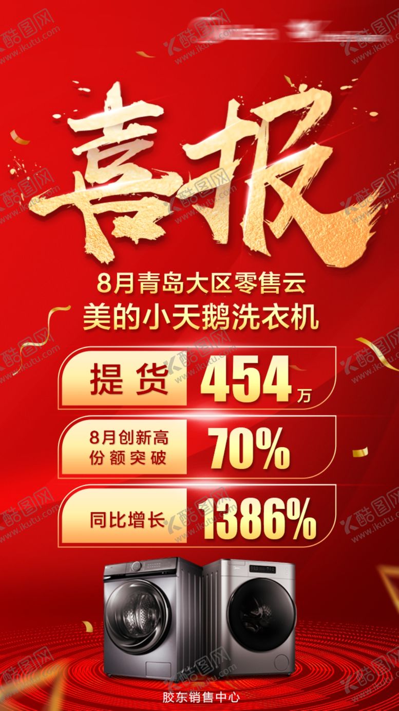 编号：60960104221946161134【酷图网】源文件下载-洗衣机喜报