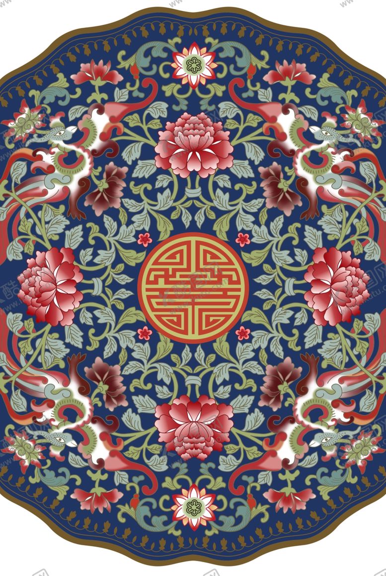 编号：28889001131649396177【酷图网】源文件下载-花鸟纹样