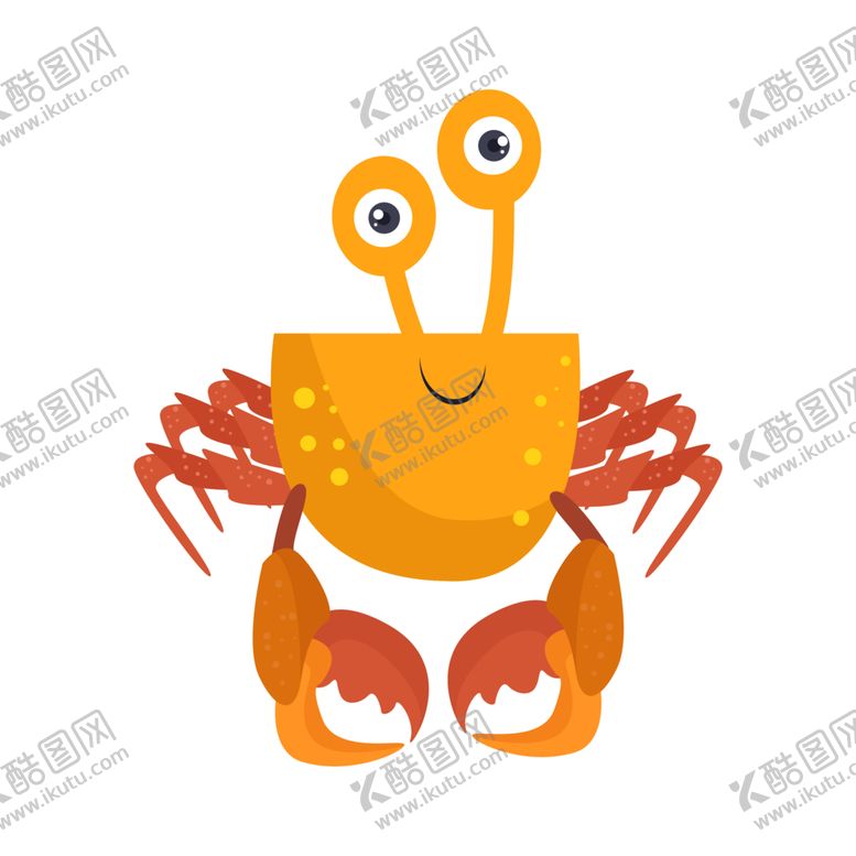 编号：72758612182108326235【酷图网】源文件下载-卡通螃蟹