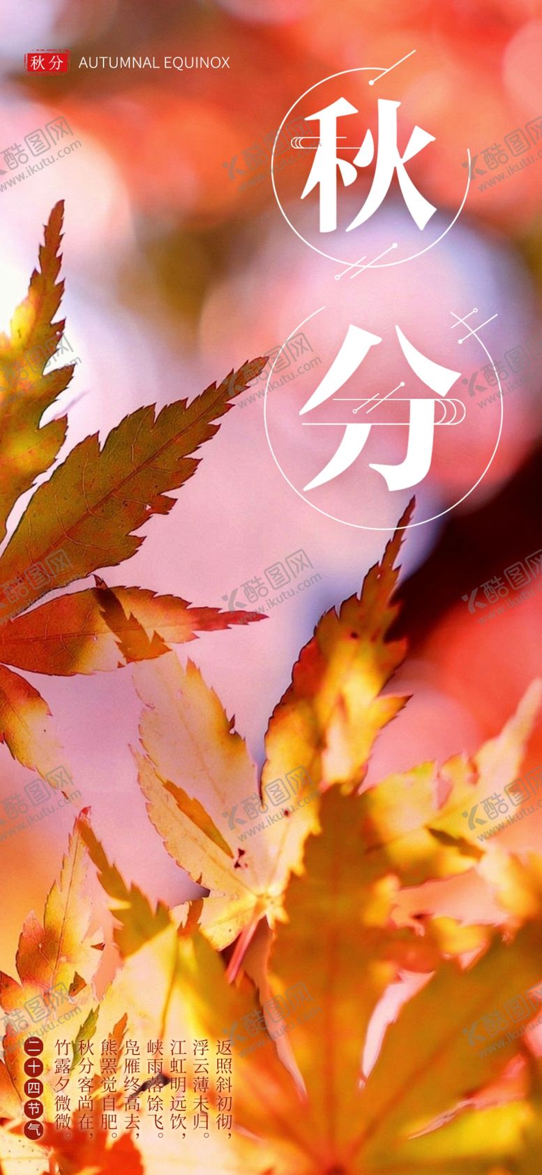 编号：38467310242244499275【酷图网】源文件下载-秋分手机海报
