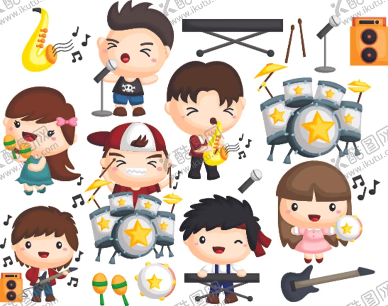 编号：75291809092256222083【酷图网】源文件下载-可爱儿童插画