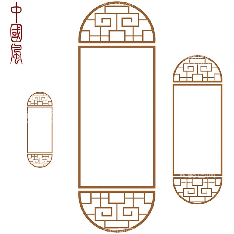 编号：90346311171323173008【酷图网】源文件下载-古典花边中式边框屏风背景