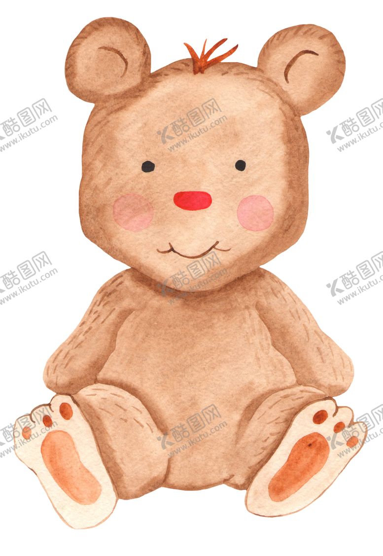 编号：94887809201506366970【酷图网】源文件下载-水彩卡通小动物