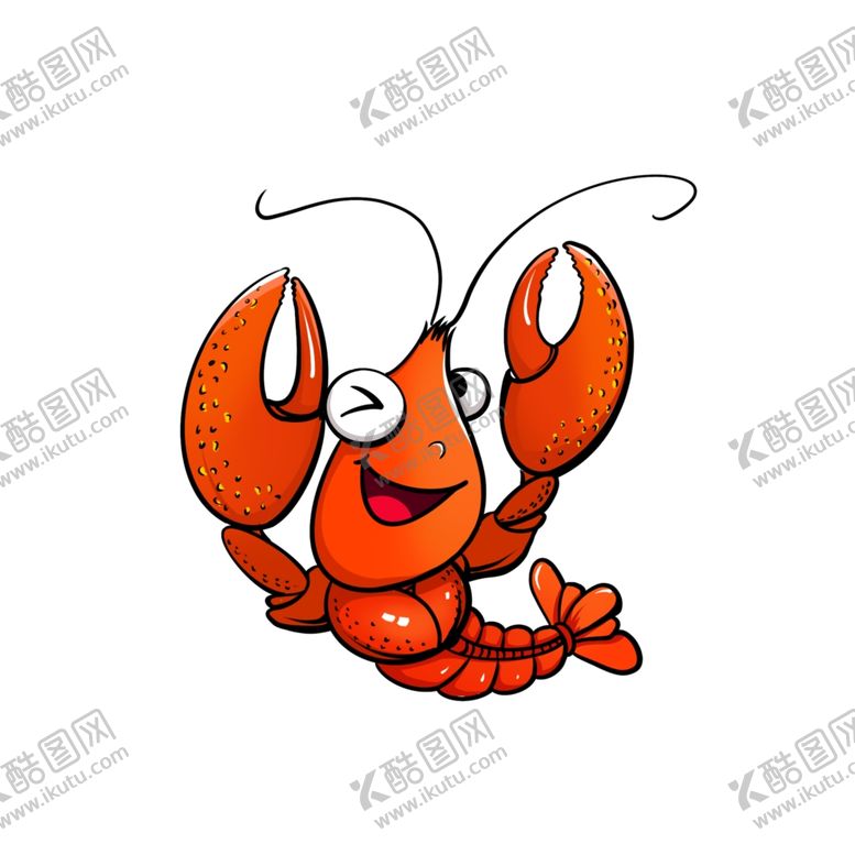 编号：83802107140633514729【酷图网】源文件下载-卡通虾矢量红虾动画动漫