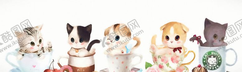 编号：54867309140633445906【酷图网】源文件下载-卡通可爱的小猫
