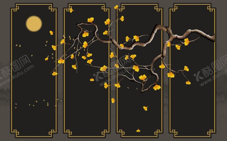 编号：60734409271008346421【酷图网】源文件下载-花鸟工笔画