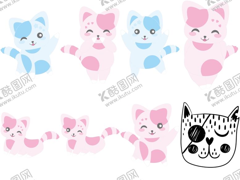 编号：75263309290645339648【酷图网】源文件下载-卡通猫