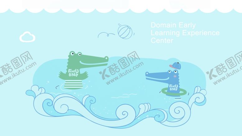 编号：55994510011001578377【酷图网】源文件下载-鳄鱼洗澡