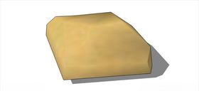 矢量图黄色石头鹅卵石