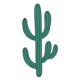 小清新仙人掌绘画图案