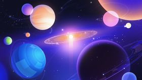 彩色几何渐变抽象背景