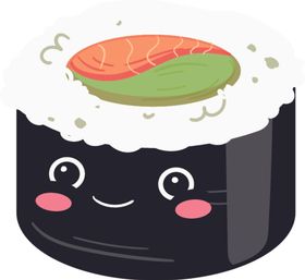 可爱食物AI设计素材表情卡哇伊AI矢量图