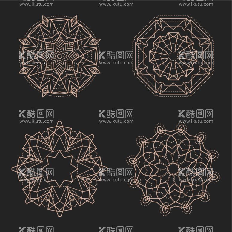 编号：18143912150358508704【酷图网】源文件下载-抽象几何花纹