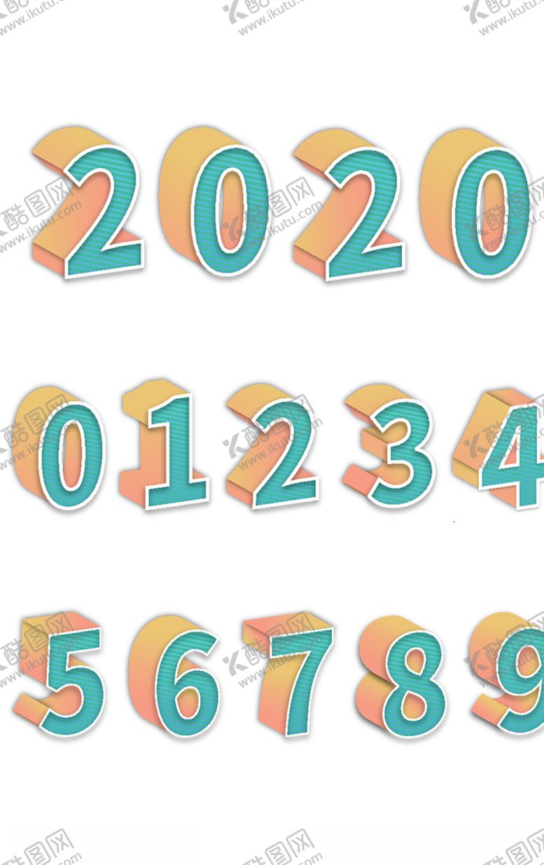 编号：85089307022228101784【酷图网】源文件下载-立体数字套图