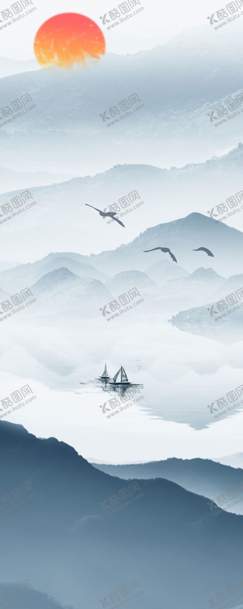 编号：25707709241019135361【酷图网】源文件下载-山水装饰画