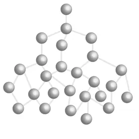 分子结构原生物卡通