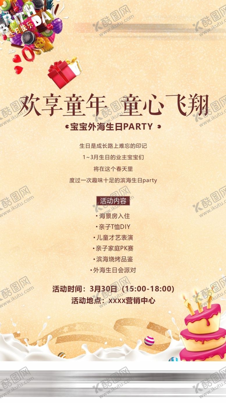 编号：73150010171657473854【酷图网】源文件下载-业主宝宝生日趴