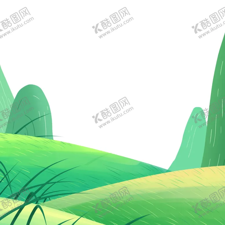 编号：64958504070010421896【酷图网】源文件下载-插画卡通高山山脉元素