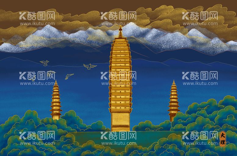 编号：75080911131859011262【酷图网】源文件下载-敦煌插画