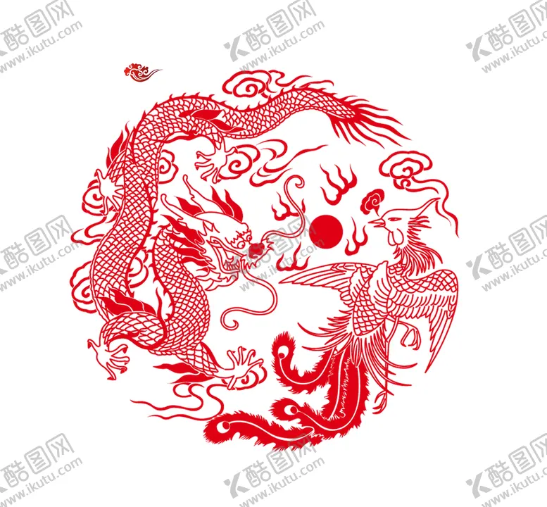 编号：08714509270103321693【酷图网】源文件下载-龙凤图