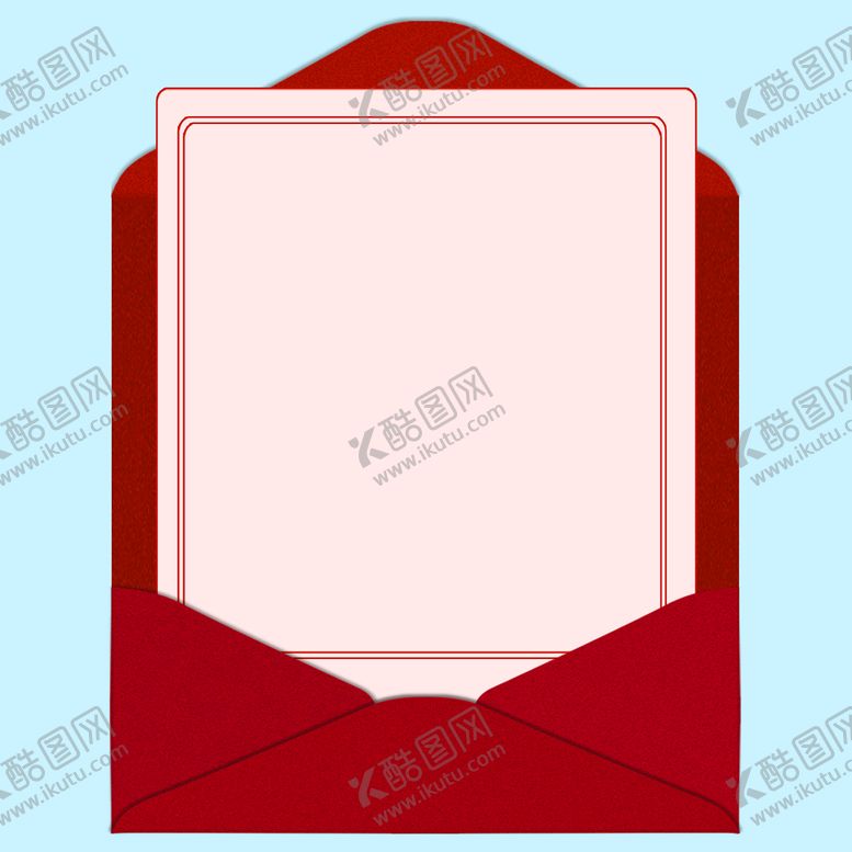 编号：53167810010451012317【酷图网】源文件下载-红色信纸 