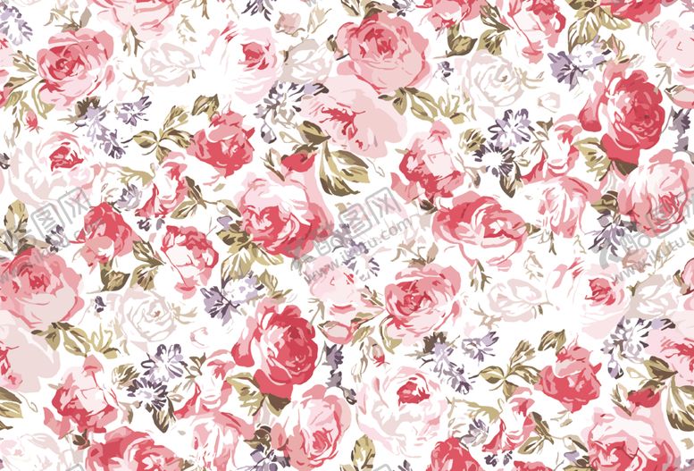 编号：94749403311930579174【酷图网】源文件下载-粉色花卉图案背景