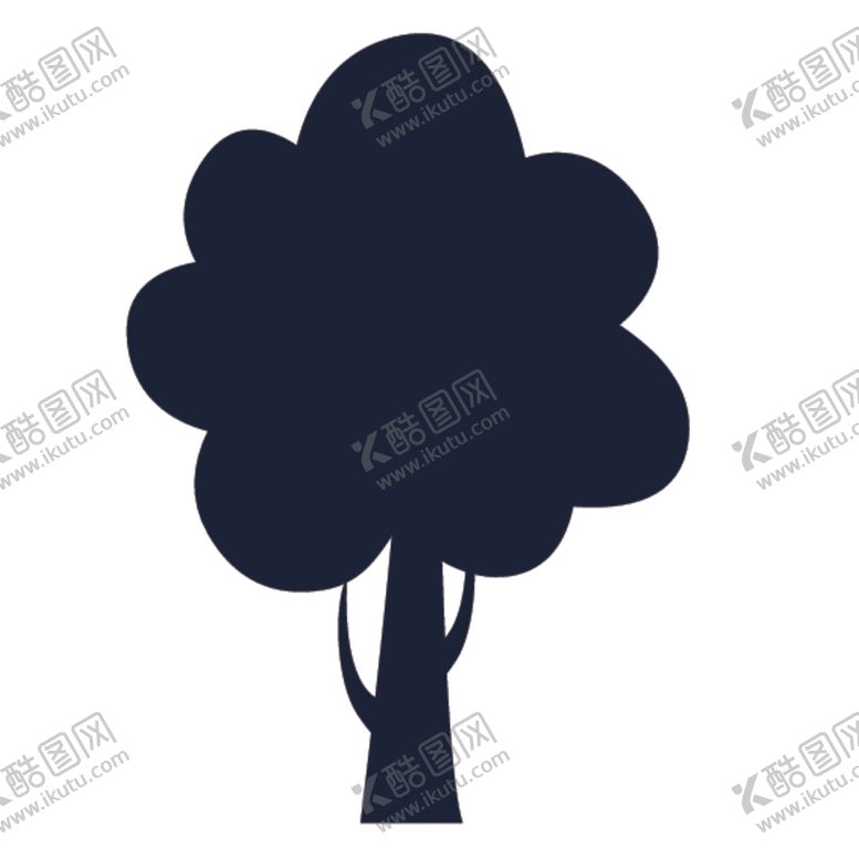 编号：84171910021844364932【酷图网】源文件下载-植物树木剪影