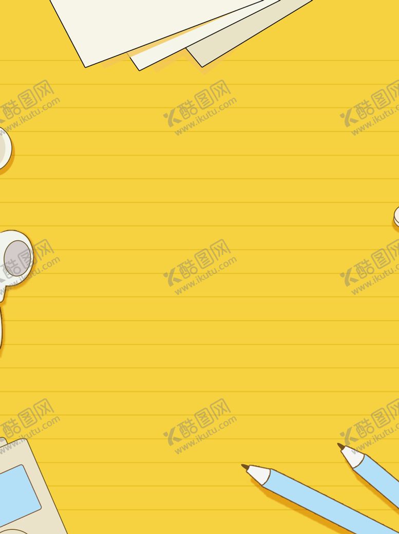 编号：98345609290234346198【酷图网】源文件下载-黄色铅笔背景