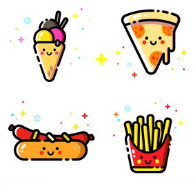 卡通美食