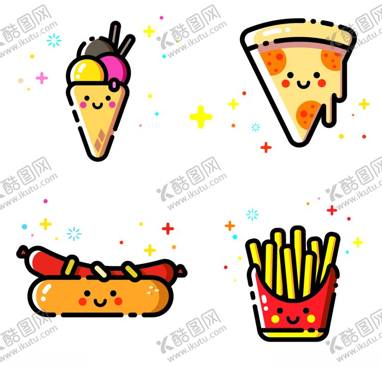 编号：87518706260639589045【酷图网】源文件下载-卡通美食