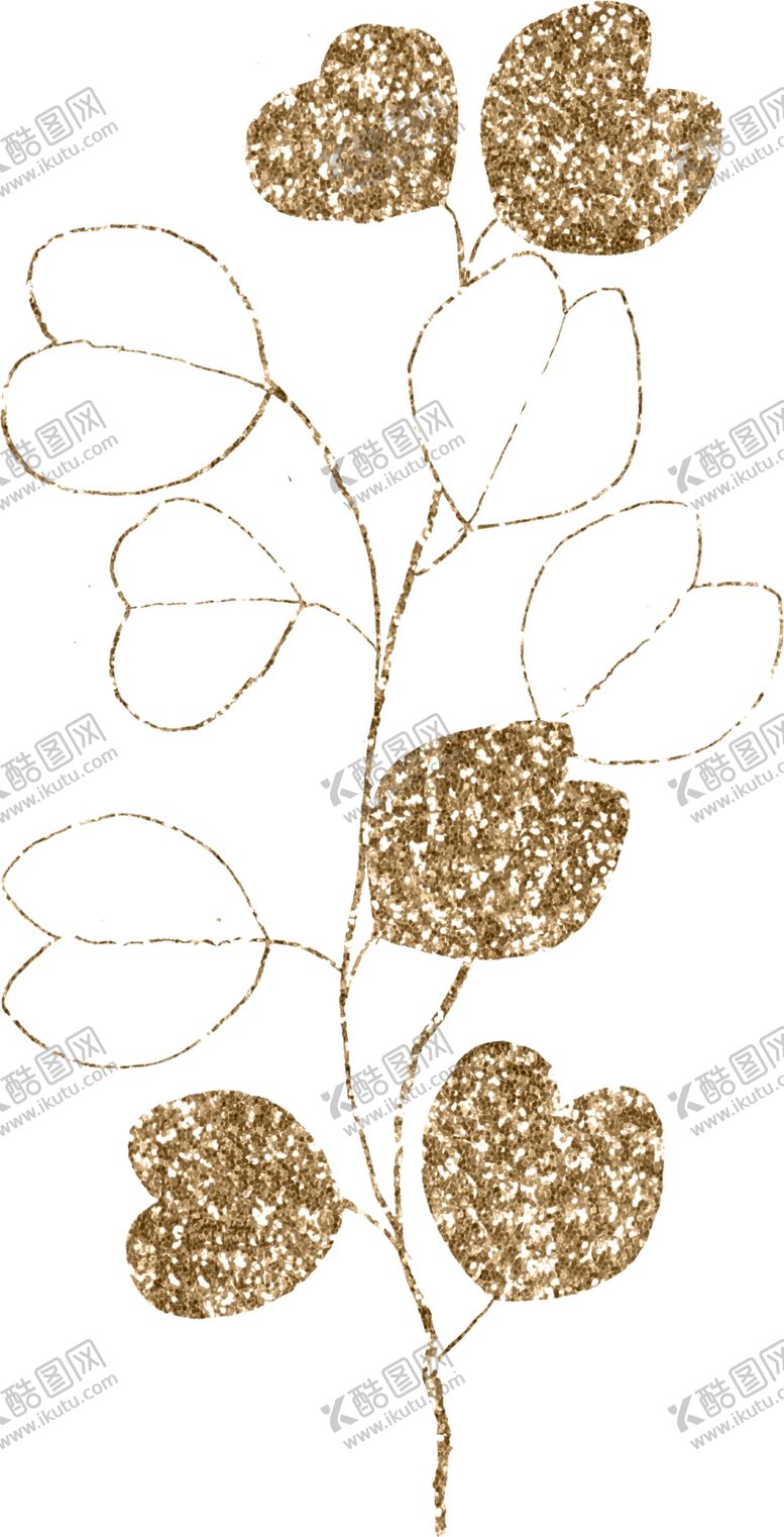 编号：86241310120003333311【酷图网】源文件下载-北欧小清新水彩植物图案