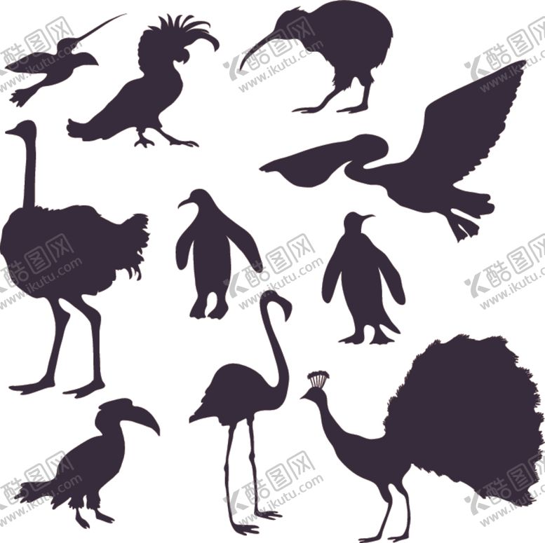 编号：81833809190421219889【酷图网】源文件下载-动物剪影