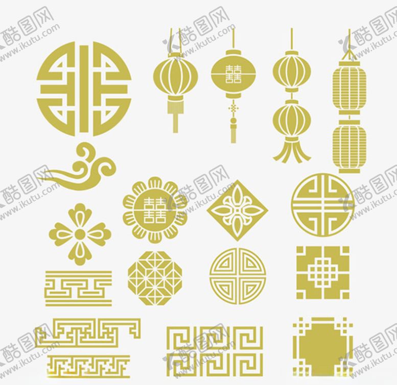 编号：64802904141539593223【酷图网】源文件下载-矢量中式图案
