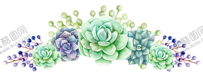 编号：44609005150926566626【酷图网】源文件下载-水彩植物
