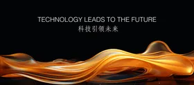 黑金背景流体线条流体KV