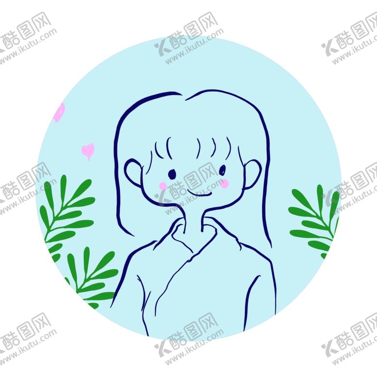 编号：17257409260137448102【酷图网】源文件下载-手绘卡通女生