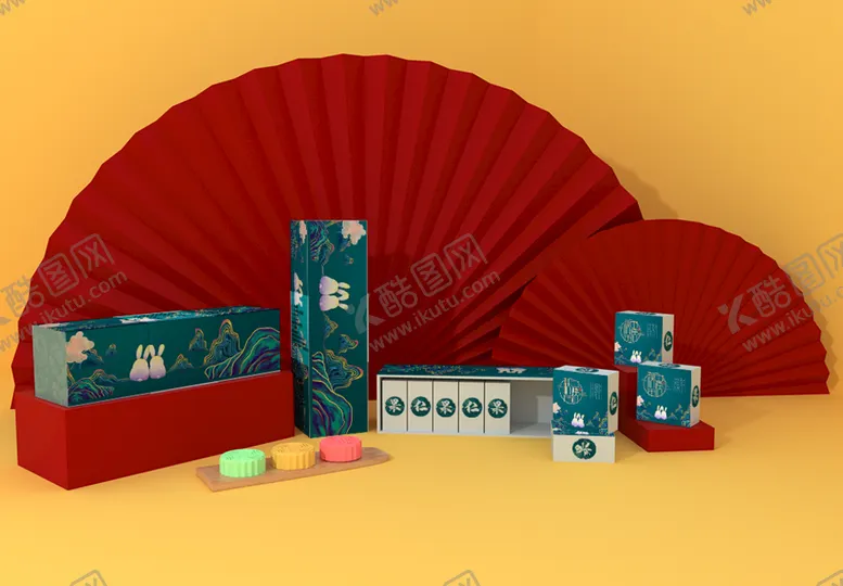 编号：32179409162029204913【酷图网】源文件下载-月饼礼盒 