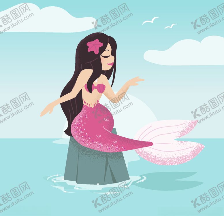编号：79191410210012242438【酷图网】源文件下载-美人鱼